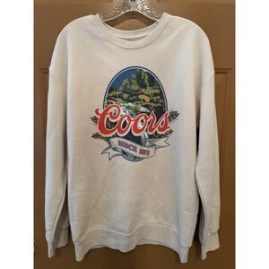 Men's Coors Banquet Nature Pullover Fleece Sweatshirt Size Small NWT